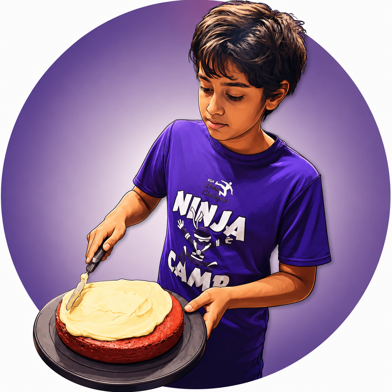 Sahil in the kitchen